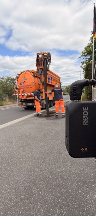 Dreh bei Kanal Türpe